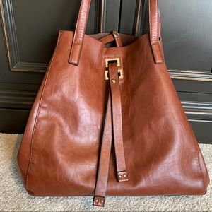 Brown Leather Shoulder Bag